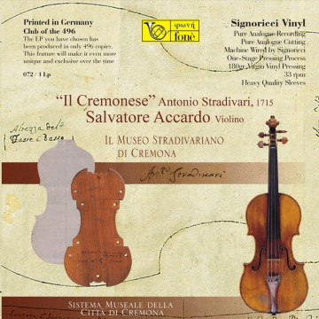 Salvatore Accardo “Il Cremonese” Antonio Stradivari, 1715 - Vinyl