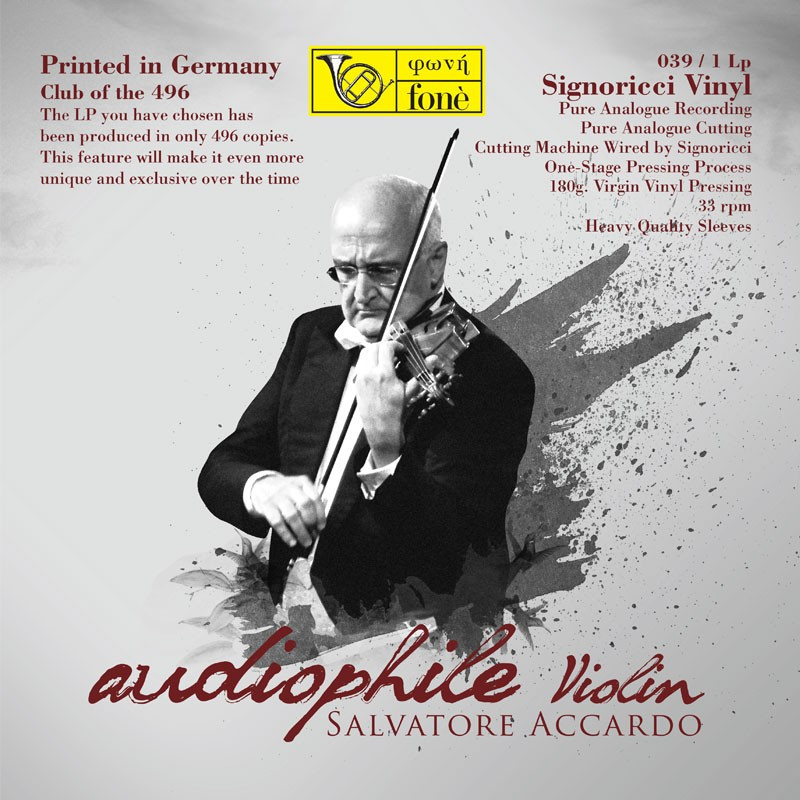 Vinile | Salvatore Accardo , Audiophile Violin. Vinile 180gr fonè rec.