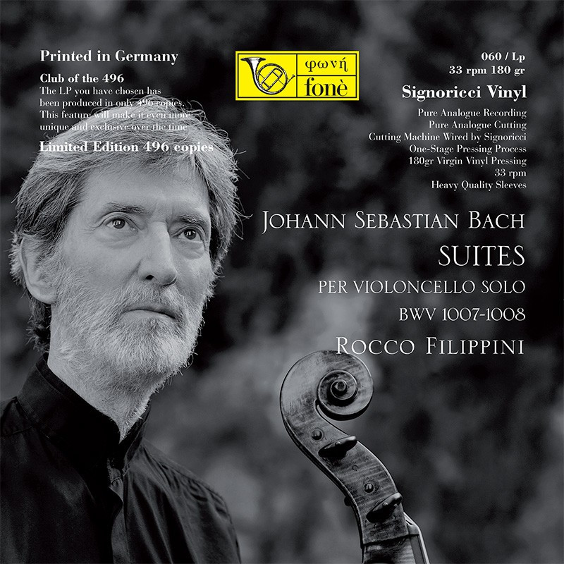 Rocco Filippini - J. S. Bach, Suites per Violoncello