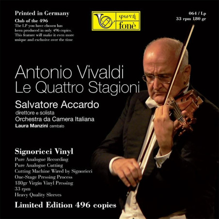 Salvatore Accardo, Antonio Vivaldi  LE QUATTRO STAGIONI ( Vinile)