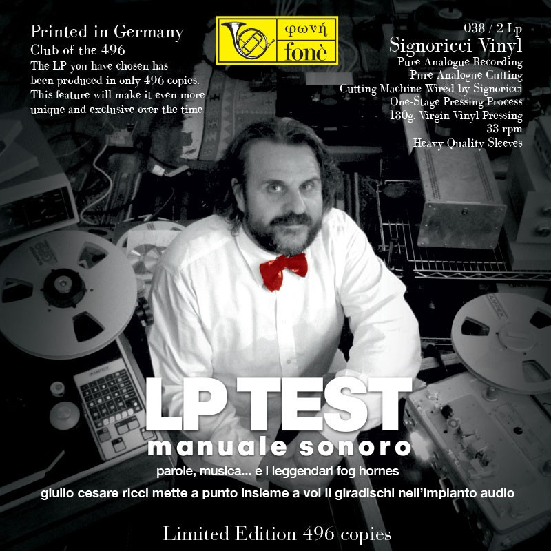Giulio Cesare Ricci - Lp Test - Manuale Sonoro - Vinyl