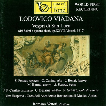 Vespri di San Luca - L.Viadana (Hi-Res Audio) | Fonè Shop